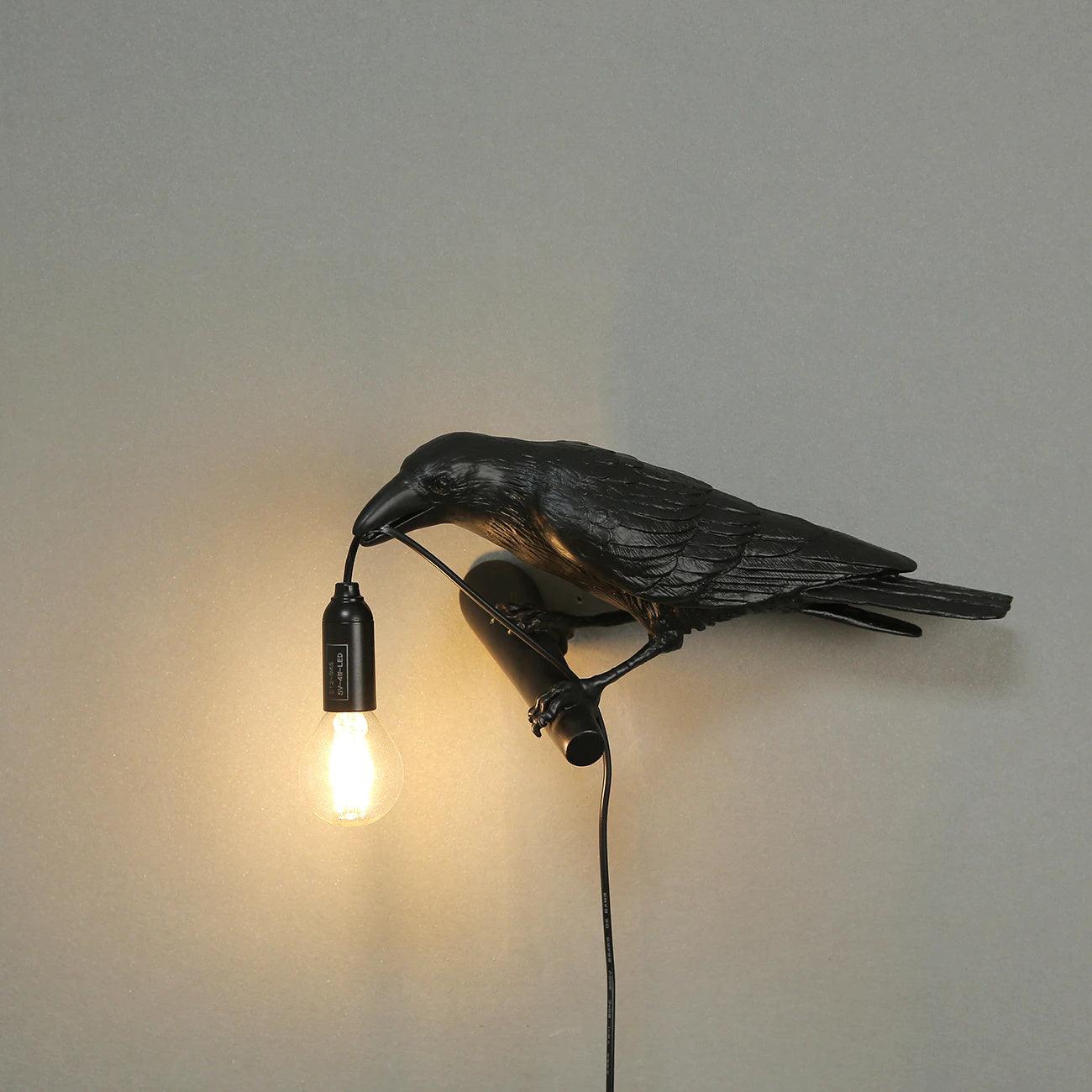 Bird Wall Light, Hardwired Wall Sconce, detail 2