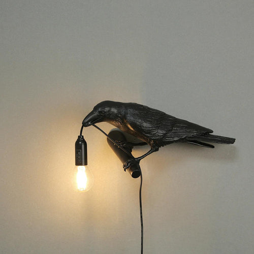 Bird Wall Light, Hardwired Wall Sconce, detail 2