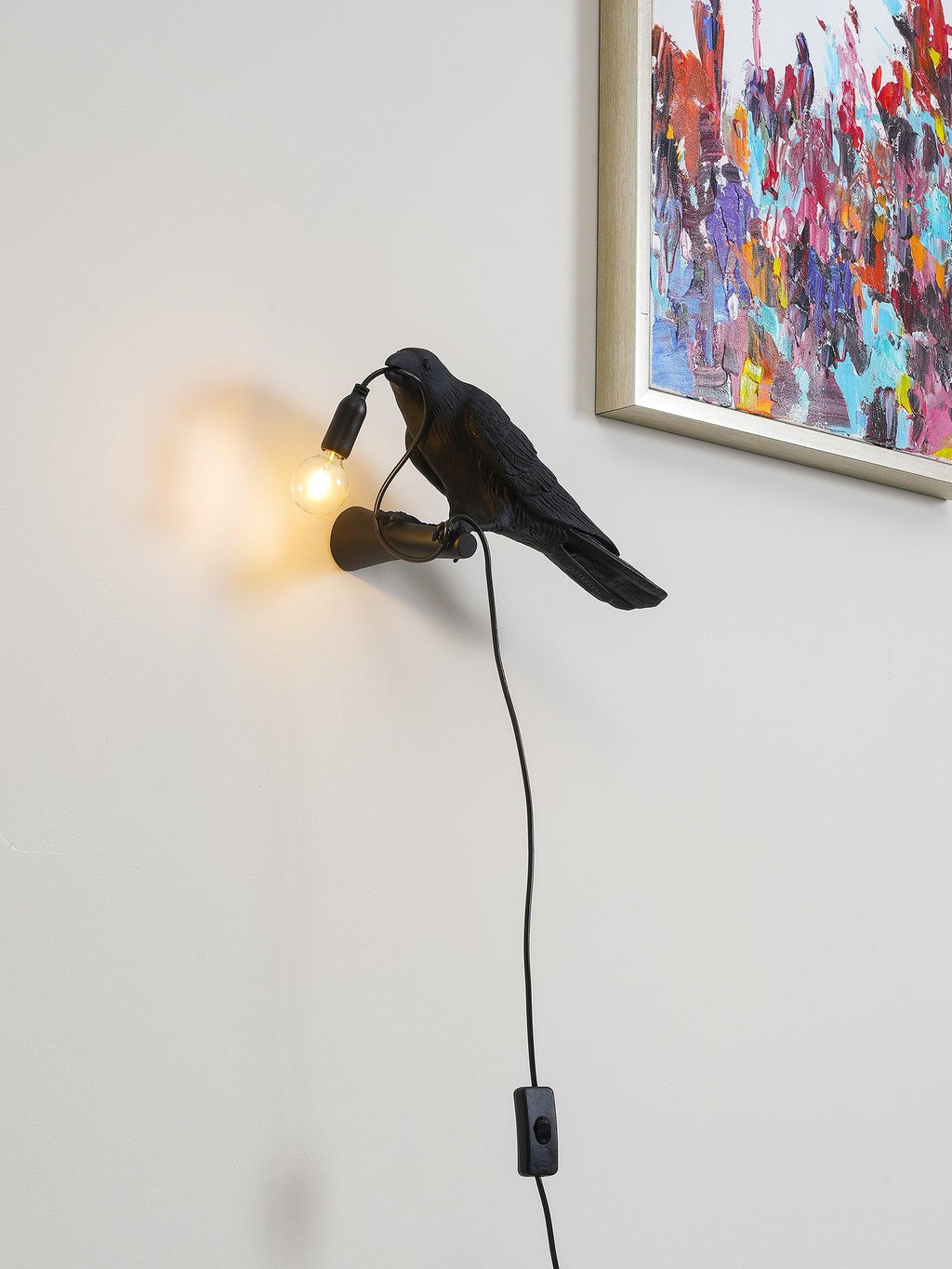 Bird Wall Light, Hardwired Wall Sconce, detail 14