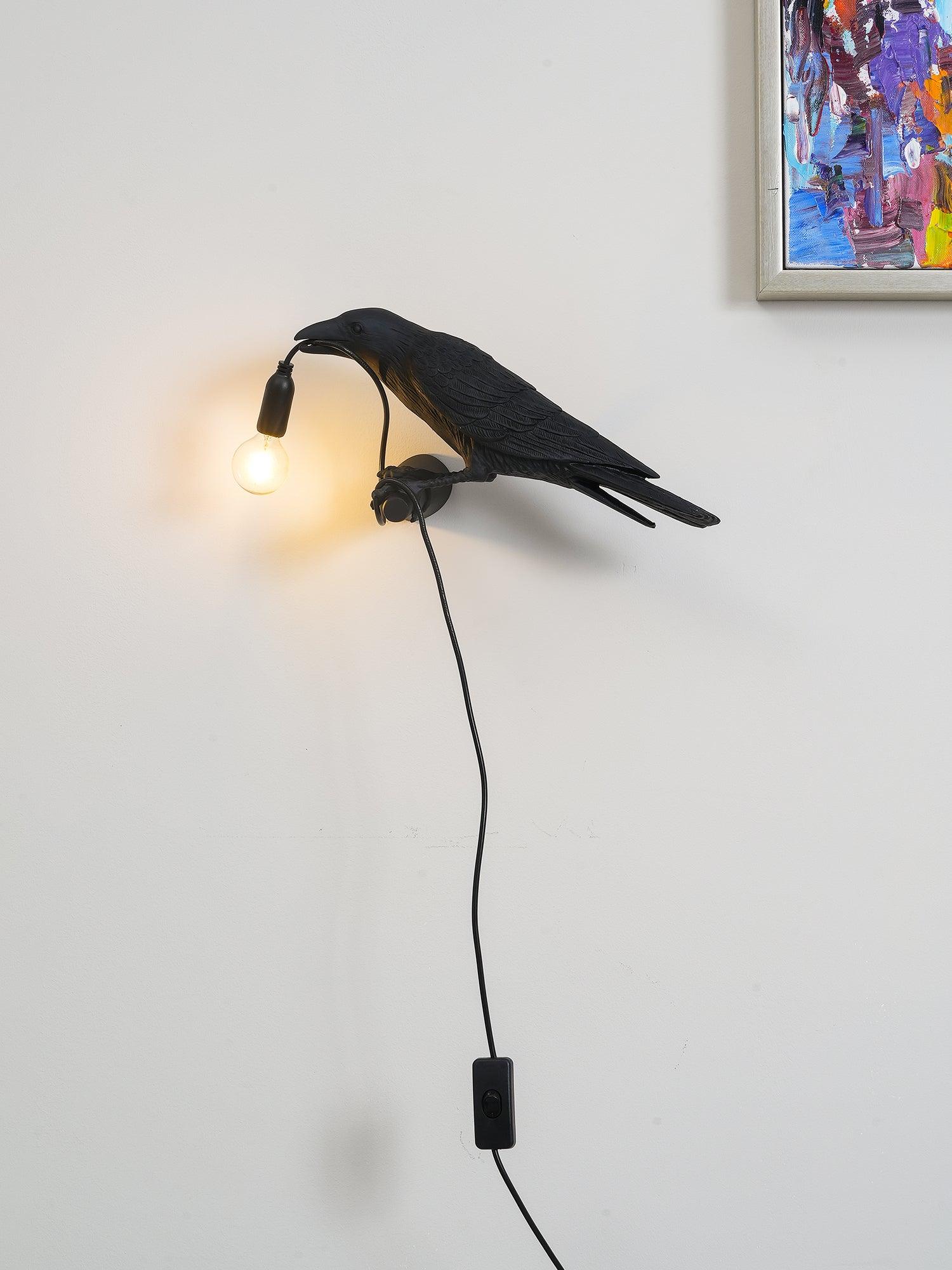 Bird Wall Light, Hardwired Wall Sconce, detail 3