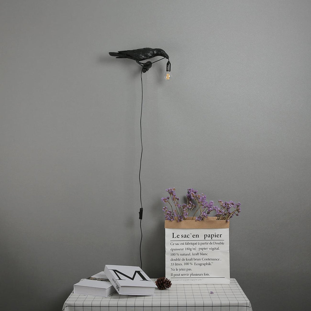 Bird Wall Light, Hardwired Wall Sconce, detail 12