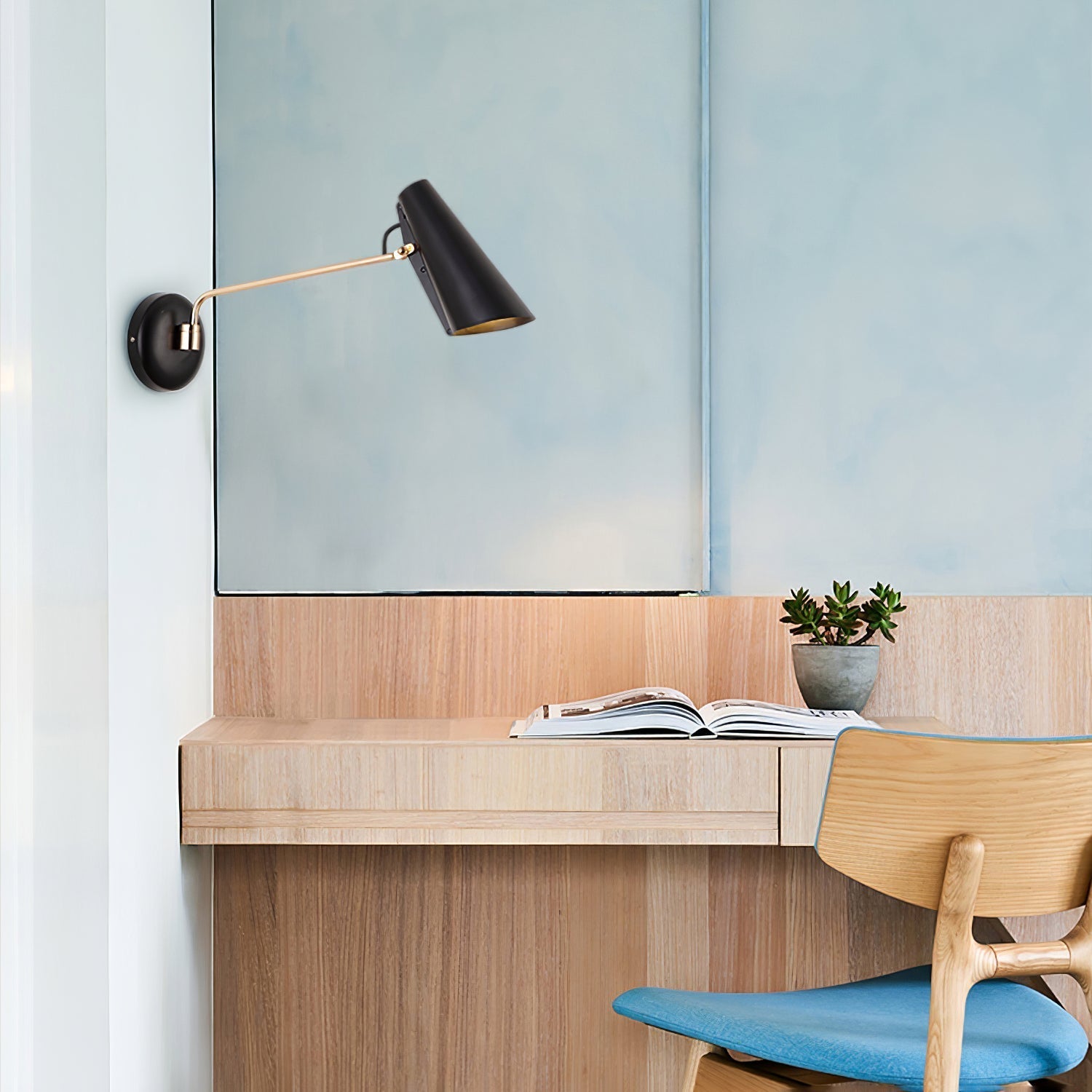 Birdy Wall Light, Hardwired Wall Sconce, detail 4