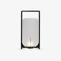 Black Twilight Lantern Table Light - ∅ 7.9″ x H 11″ Stainless Steel, Bedside Table Lamp