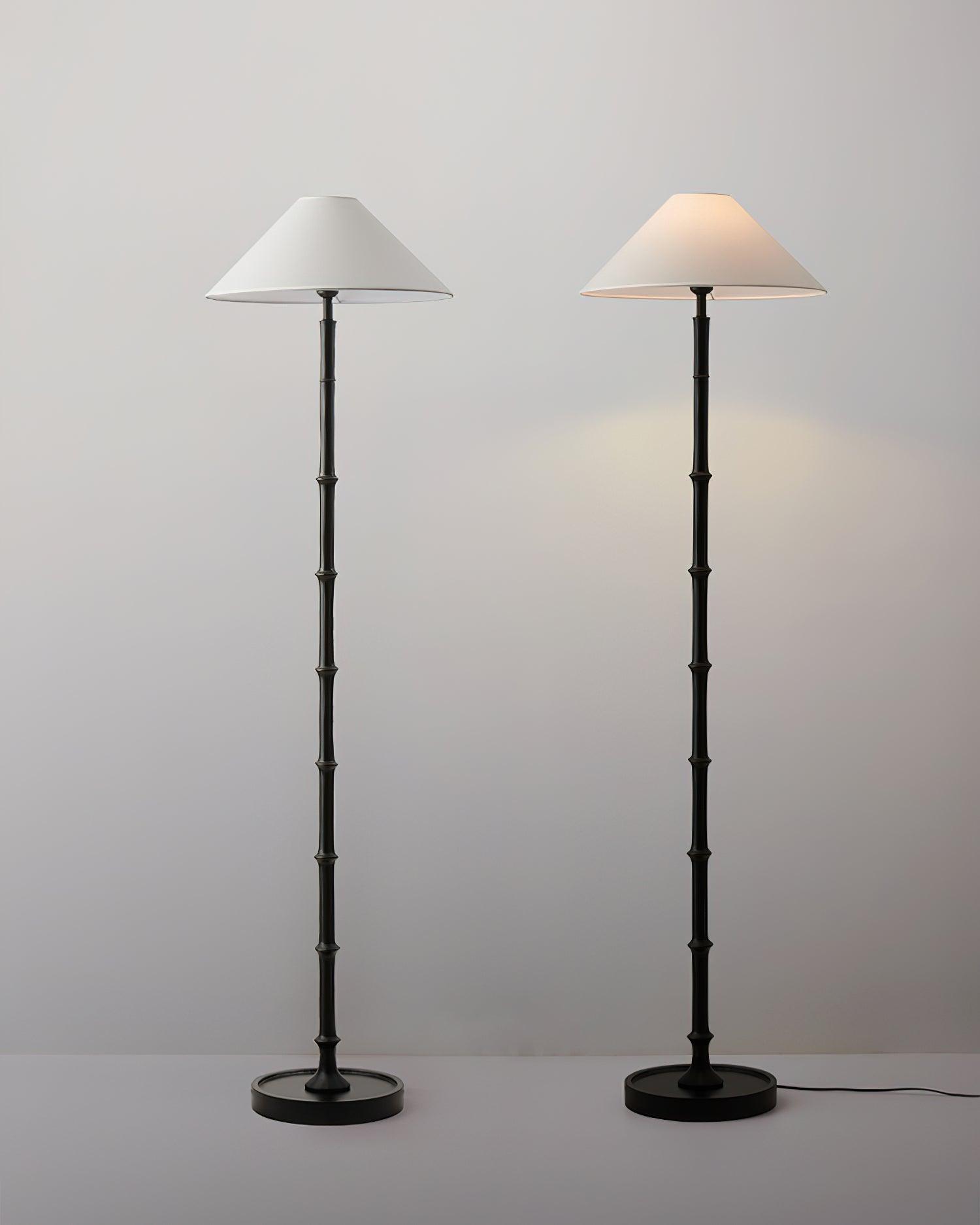 Black Bamboo Floor Light 11.8", Floor Lamp, detail 11