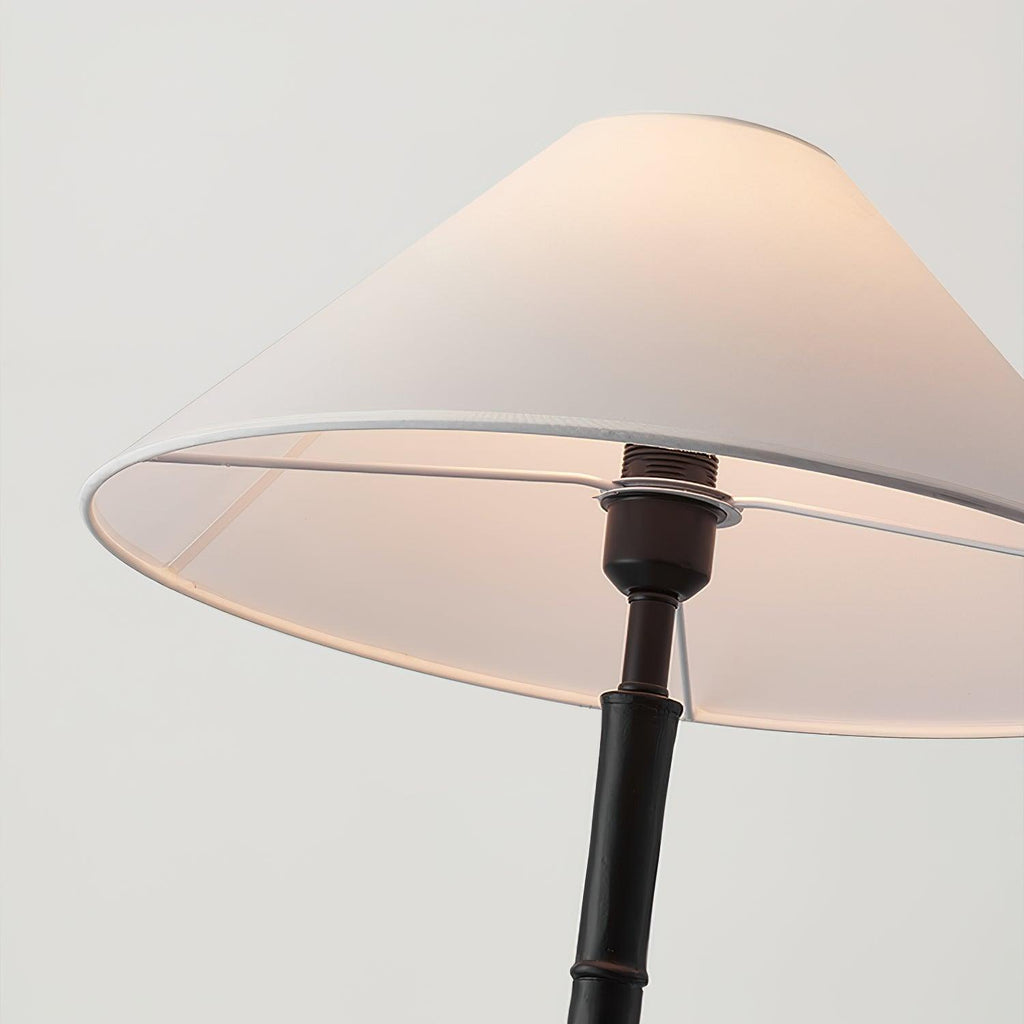 Black Bamboo Floor Light 11.8", Floor Lamp, detail 9