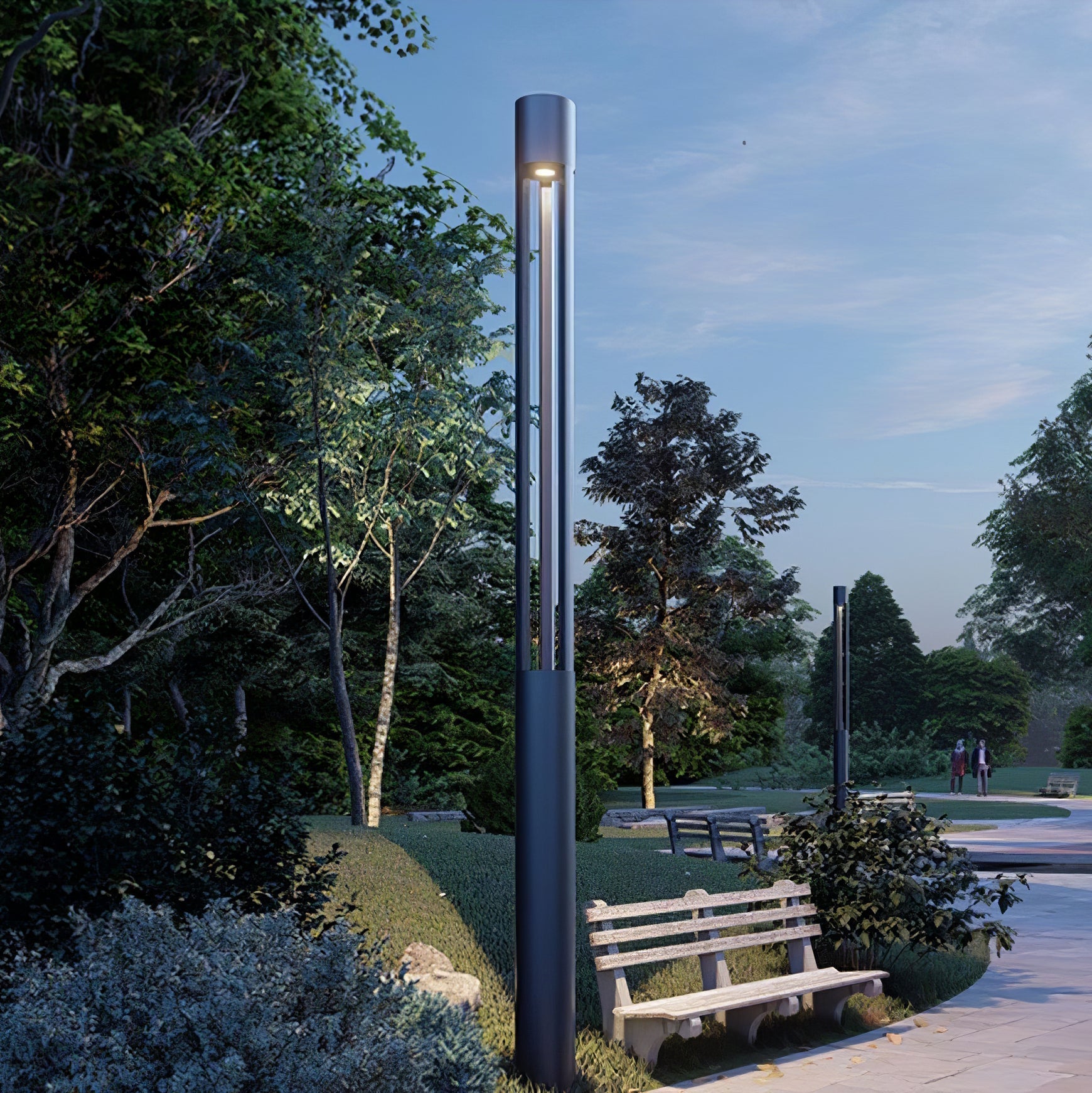 Pole Floodlight Exterior Post Garden Light, Outdoor Wall Light, detail 20