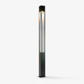 Pole Floodlight Exterior Post Garden Light, Outdoor Wall Light, Galvanized Steel Sheet, L 20cm x W 10cm x H 300cm