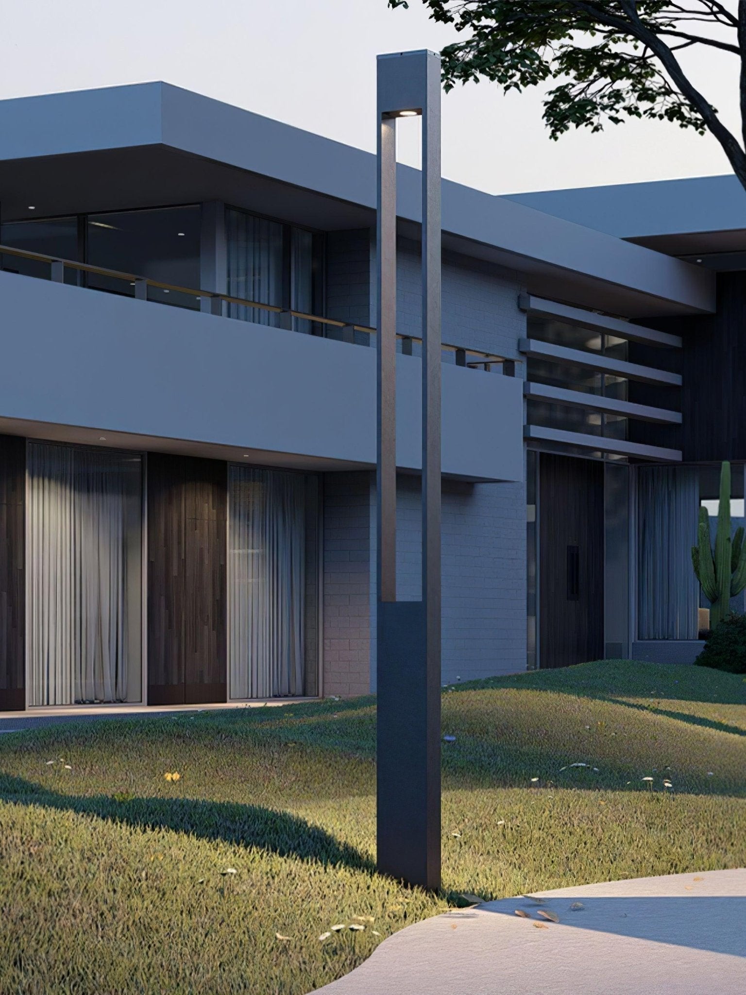 Pole Floodlight Exterior Post Garden Light, Outdoor Wall Light, detail 6