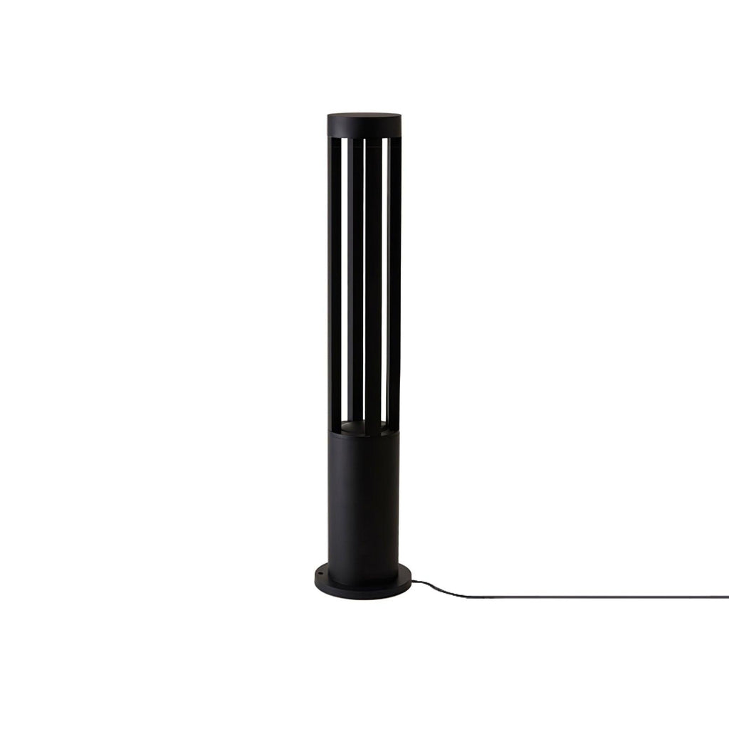 Black Cylindrical Garden Exterior Light, Outdoor Wall Light, detail 6