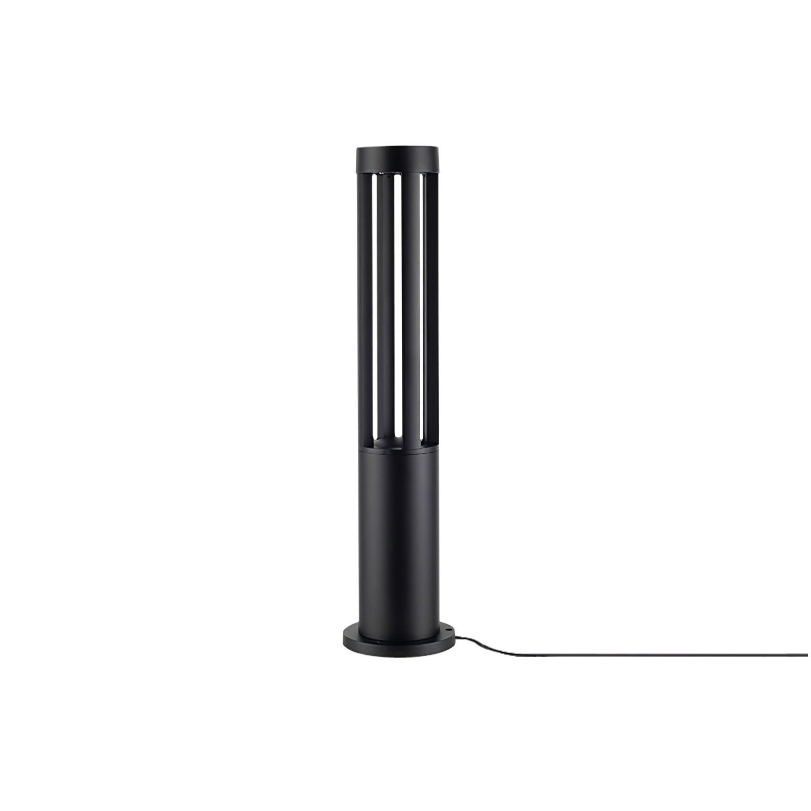 Black Cylindrical Garden Exterior Light, Outdoor Wall Light, detail 5