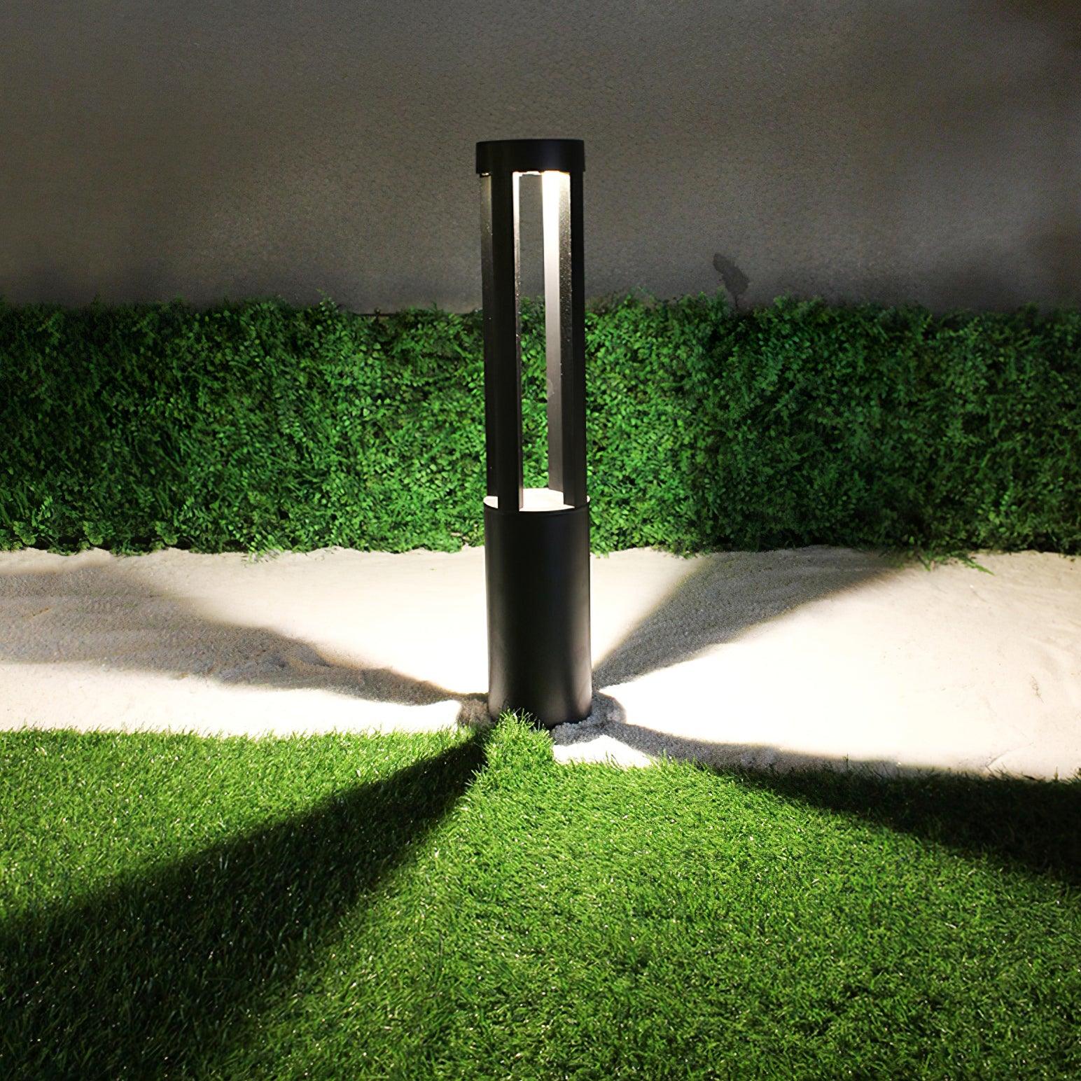 Black Cylindrical Garden Exterior Light, Outdoor Wall Light, detail 3