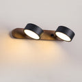 Black Travertine Duo Wall Light, Hardwired Wall Sconce, Depth from wall Size: H 16cm