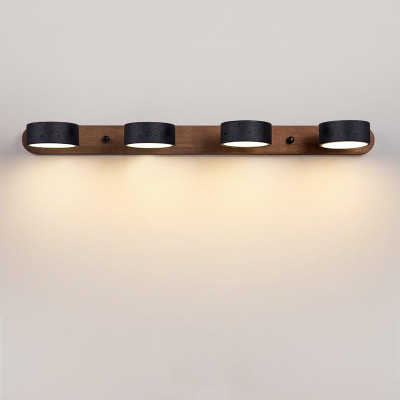Black Travertine Duo Wall Light, Hardwired Wall Sconce, detail 19