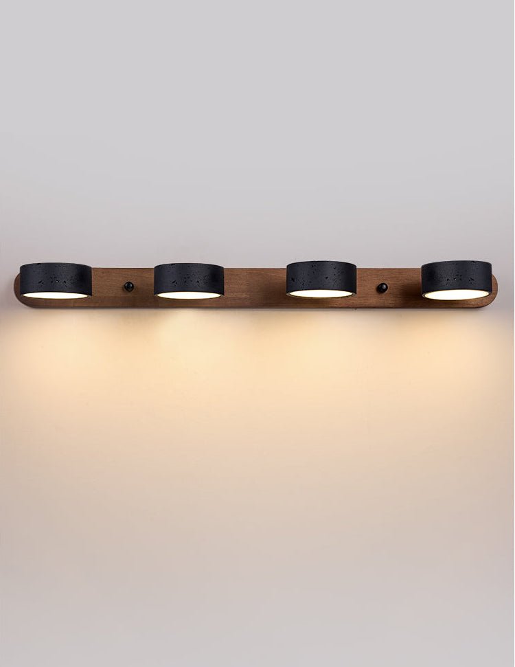 Black Travertine Duo Wall Light, Hardwired Wall Sconce, detail 11