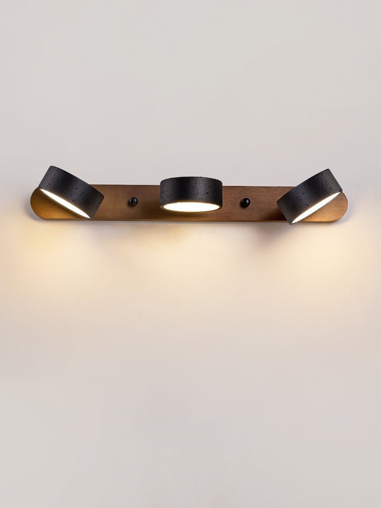 Black Travertine Duo Wall Light, Hardwired Wall Sconce, detail 12