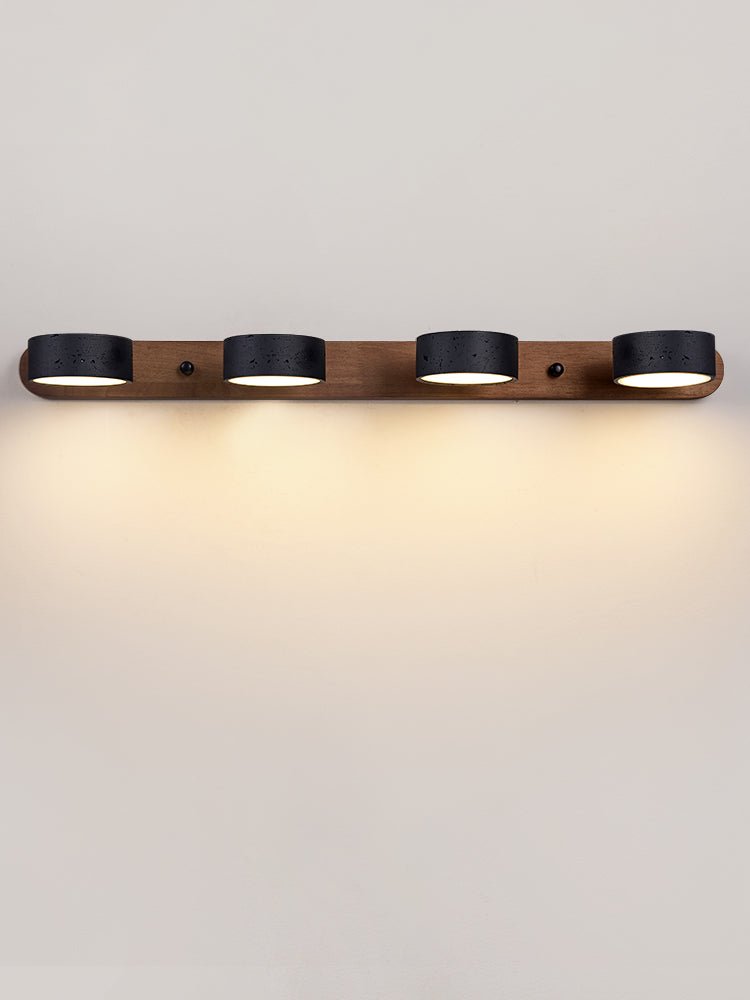 Black Travertine Duo Wall Light, Hardwired Wall Sconce, detail 15