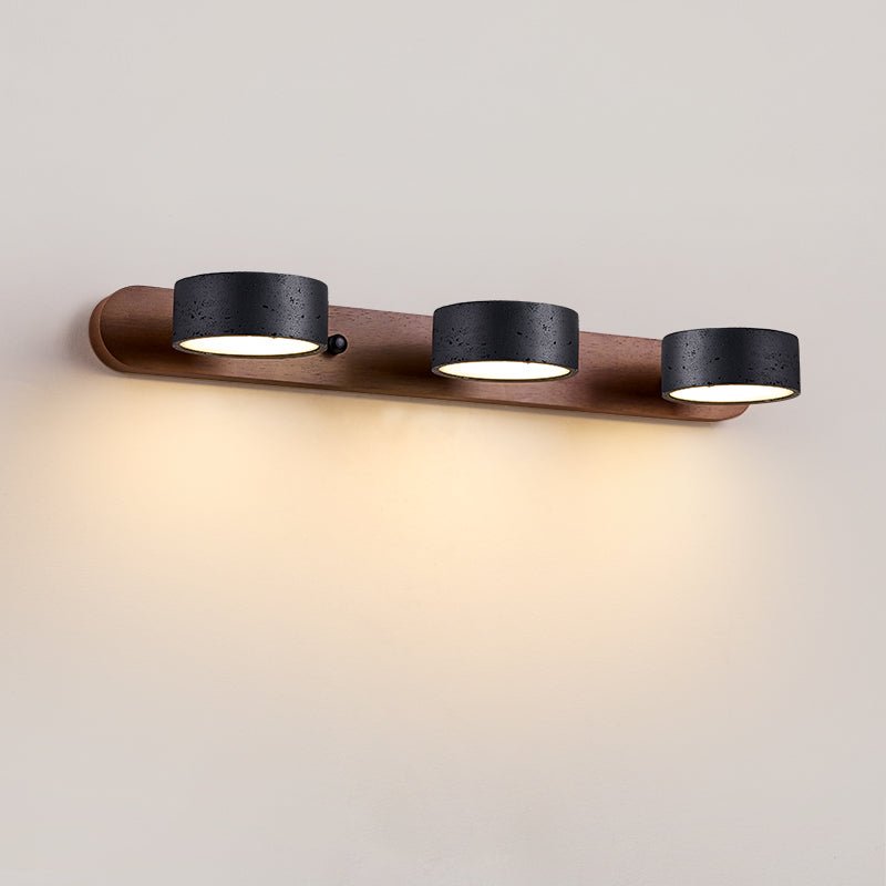 Black Travertine Duo Wall Light, Hardwired Wall Sconce, detail 18