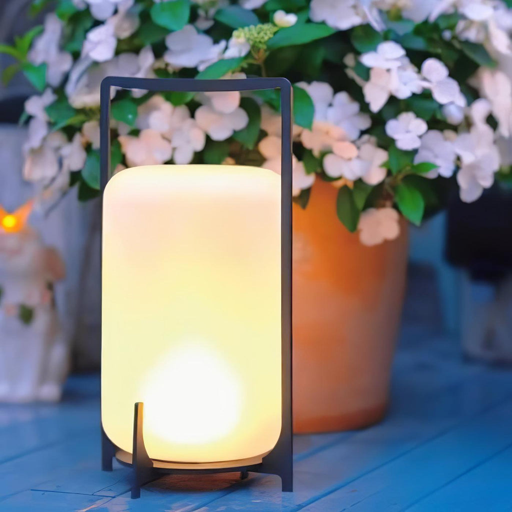 Black Twilight Lantern Table Light - Outdoor Light, Outdoor Wall Light, detail 4