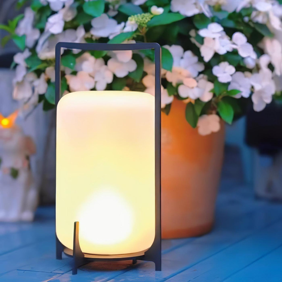 Black Twilight Lantern Table Light - Outdoor Light, Outdoor Wall Light, detail 4