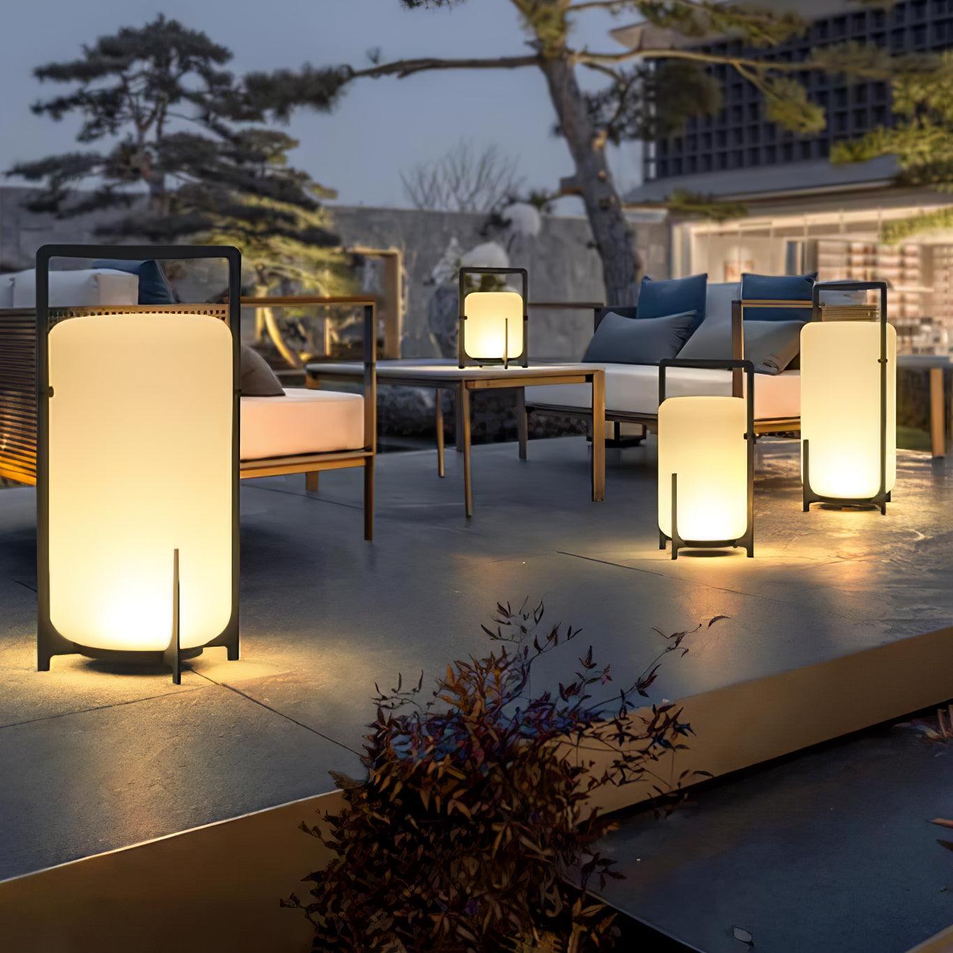 Black Twilight Lantern Table Light - Outdoor Light, Outdoor Wall Light, detail 5