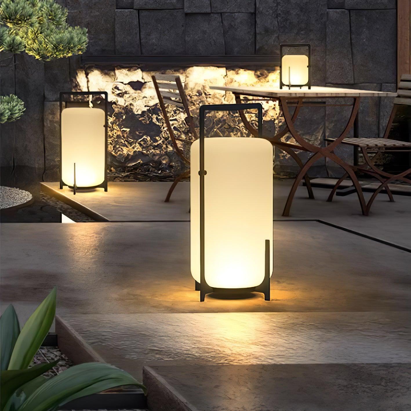 Black Twilight Lantern Table Light - Outdoor Light, Outdoor Wall Light, detail 6