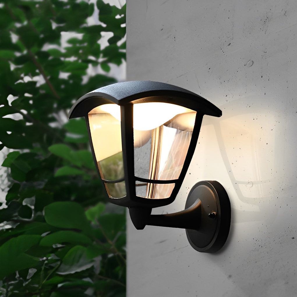 Retro Waterproof Black Vintage Exterior Wall Light Plug in Wall Light Lighting, Outdoor Wall Light, W 7in x H 10in