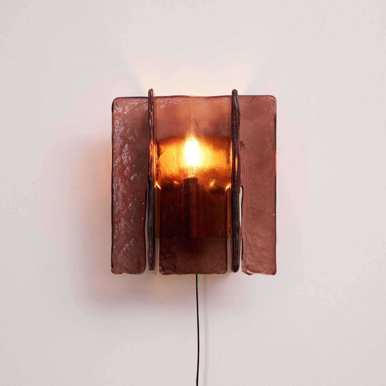 Blason Plug-In Wall Light, Plug-In Wall Sconce, Iron, L 18.5cm x W 13cm x H 19.5cm