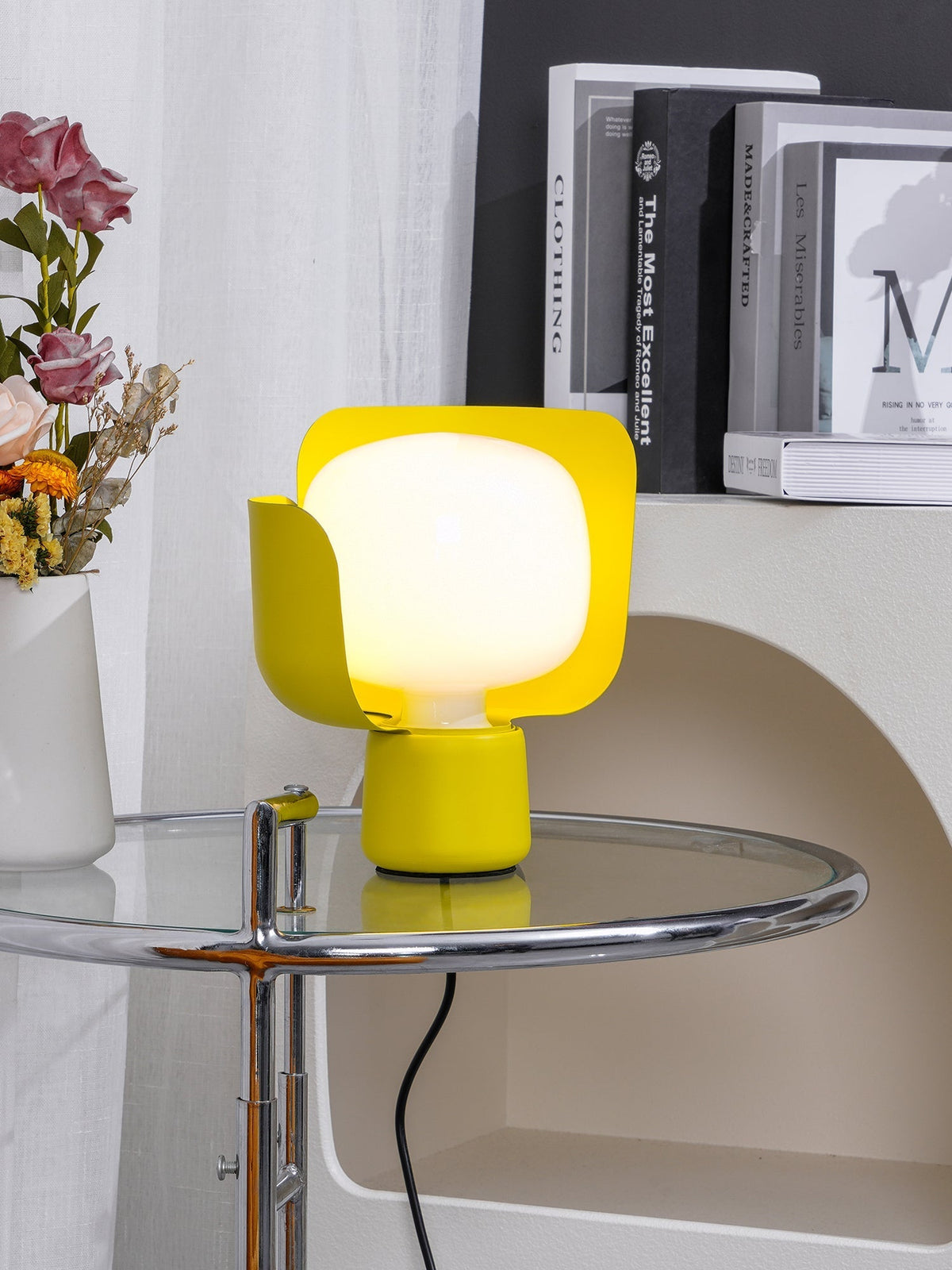 Petals Glass Table Light, Bedside Table Lamp, detail 13