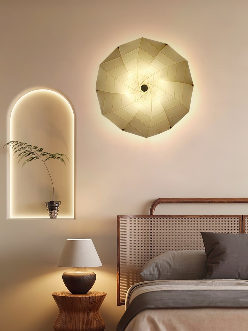 Bloom Petals Wall Light, Hardwired Wall Sconce, detail 24