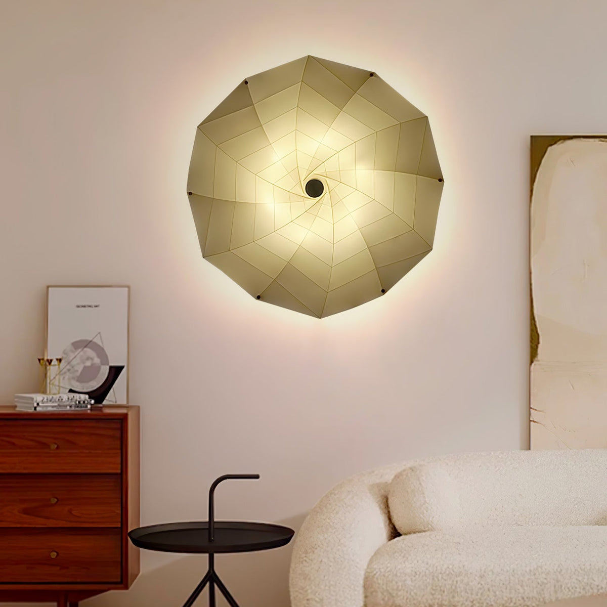 Bloom Petals Wall Light, Hardwired Wall Sconce, detail 5