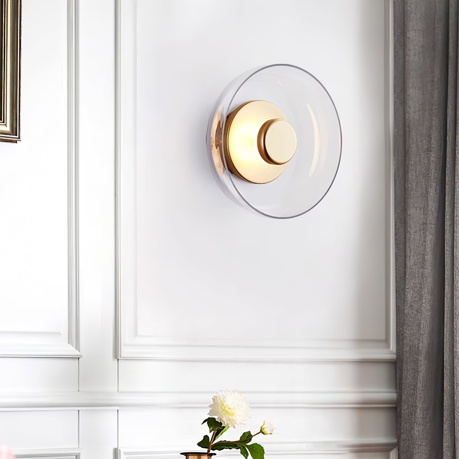 Glimmera Wall Light, Hardwired Wall Sconce, detail 2