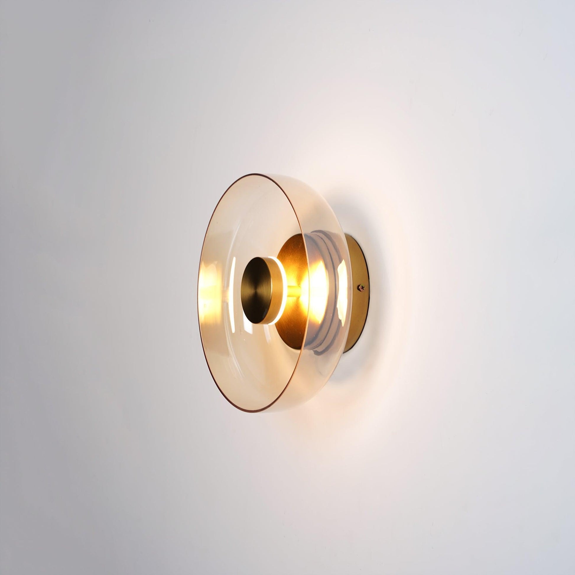 Blossi Wall Light - Dia 10cm x H 23cm Brass, Hardwired Wall Sconce, detail 5