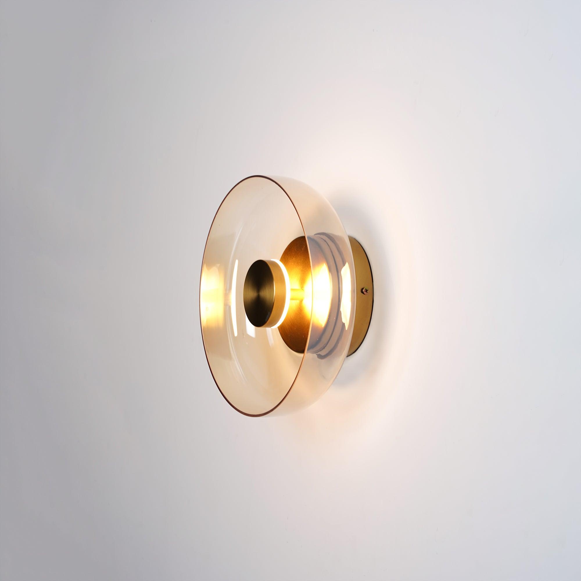 Blossi Wall Light - ∅ 3.9″ x H 9″ Brass, Hardwired Wall Sconce, detail 5