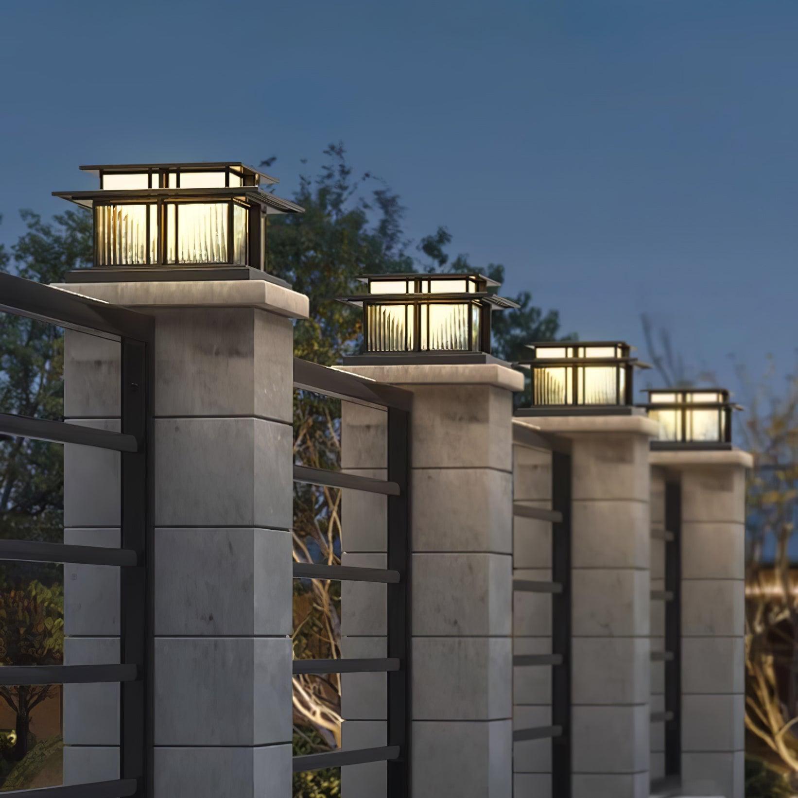 Boilyn Solar Exterior Pillar Light, Outdoor Wall Light, detail 4