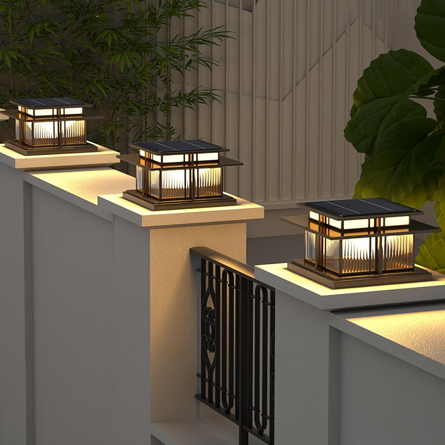 Boilyn Solar Exterior Pillar Light, Outdoor Wall Light, detail 3
