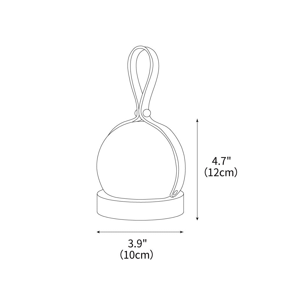 Bola Lantern Table Light 3.9", Bedside Table Lamp, detail 3