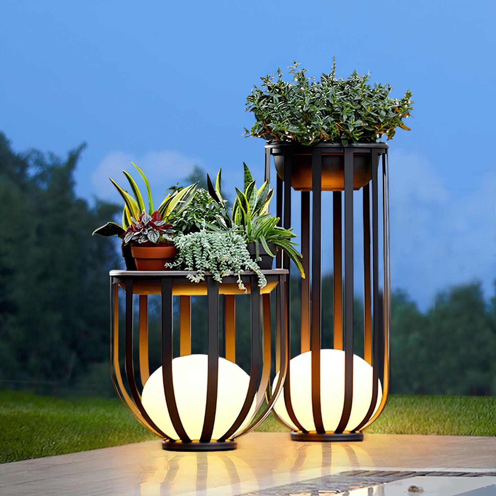 Bols Exterior Garden Lamp with Solar Panel, Outdoor Wall Light, detail 2