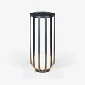 Bols Exterior Garden Lamp with Solar Panel, Outdoor Wall Light, Stainless Steel, ∅ 21.7″ x H 21.3″