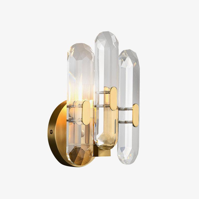 Bolton Wall Light, Bedroom Wall Sconce, Brass, Dia 10.7cm x H 23cm
