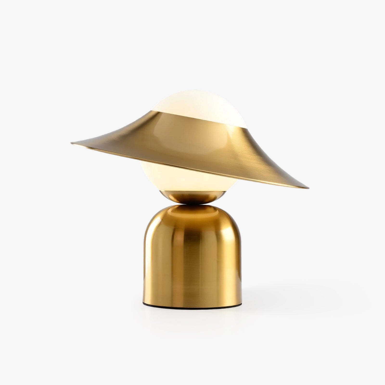 Bonbon Disc Table Light, Bedside Table Lamp, Metal, ∅ 10.2″ x H 13.7″