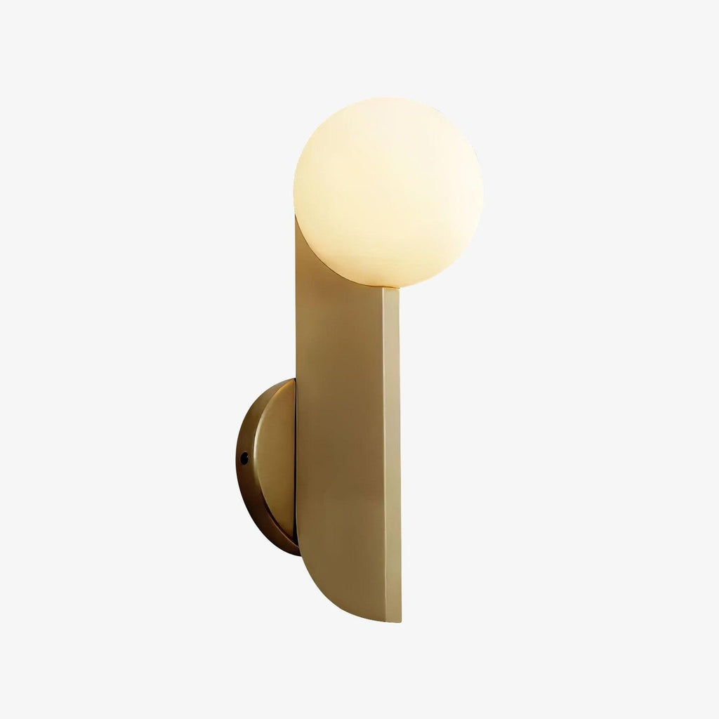 Bower Wall Light, Hardwired Wall Sconce, Brass, Dia 12.5cm x H 35cm