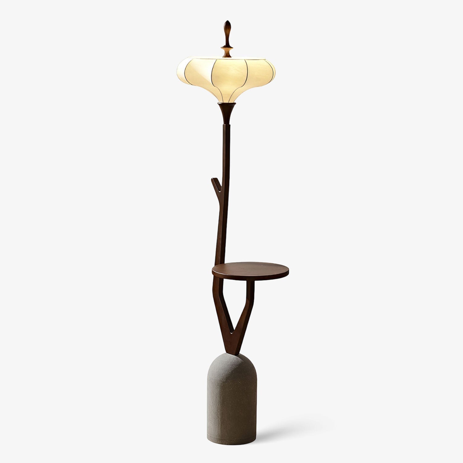 Branche Lantern Floor Light, Floor Lamp, Wood, Dia 51cm x H 165cm