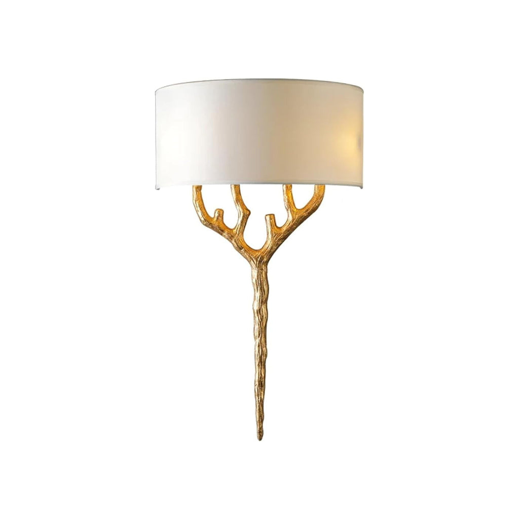 Brass Branch Wall Light, Hardwired Wall Sconce, detail 16