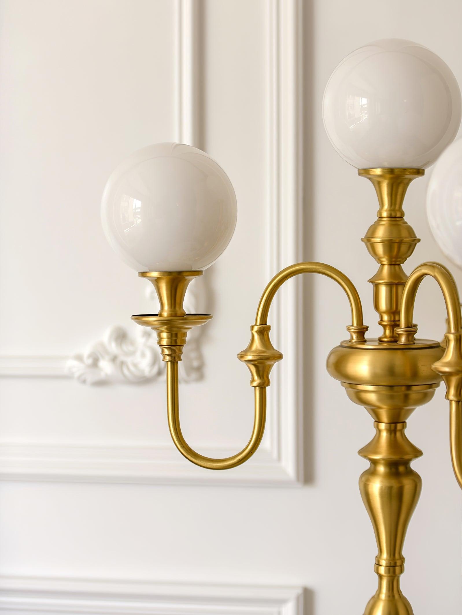 Brass Candelabra Floor Light 19.7", Floor Lamp, detail 11