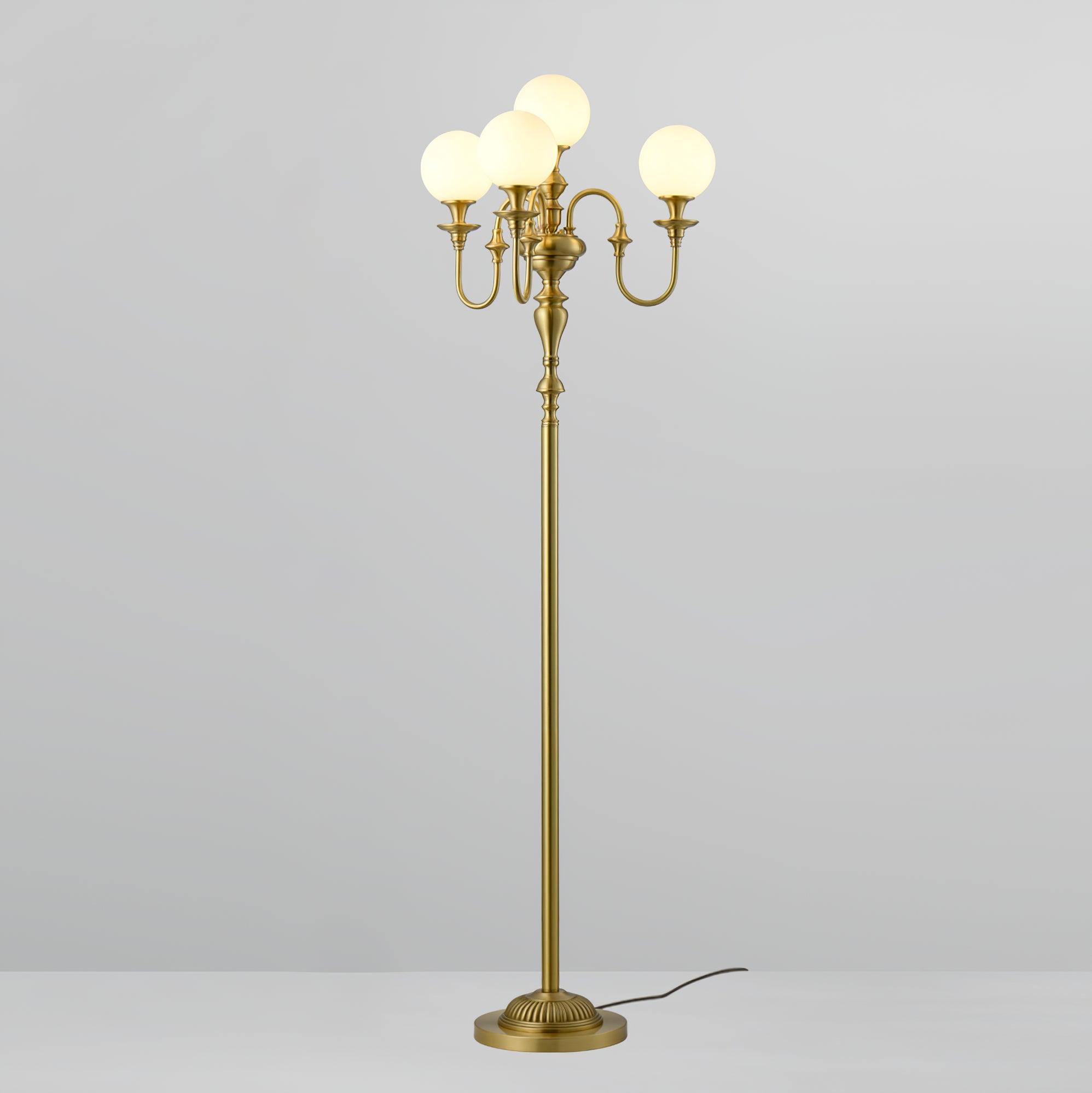Brass Candelabra Floor Light 19.7", Floor Lamp, detail 12