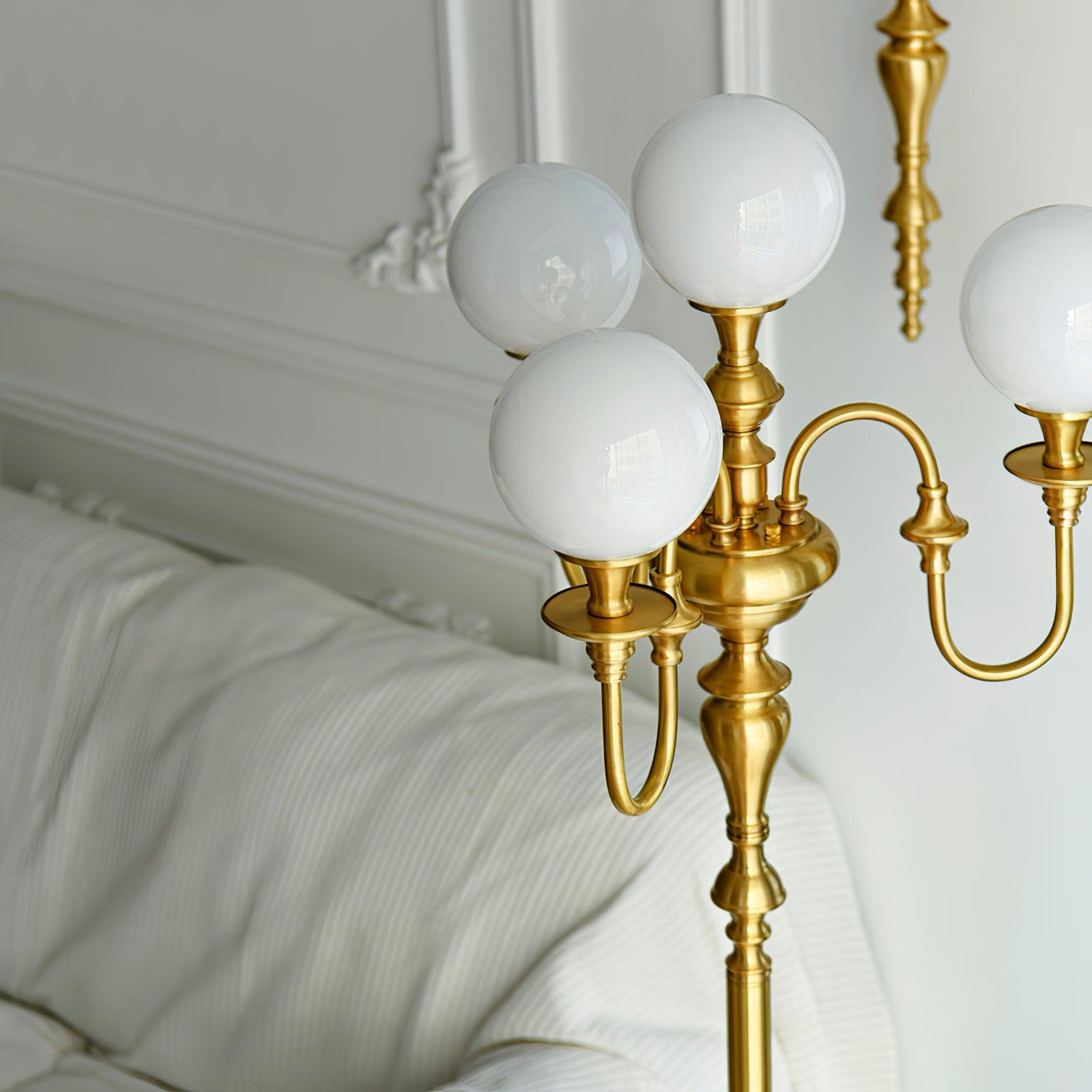 Brass Candelabra Floor Light 19.7", Floor Lamp, detail 13