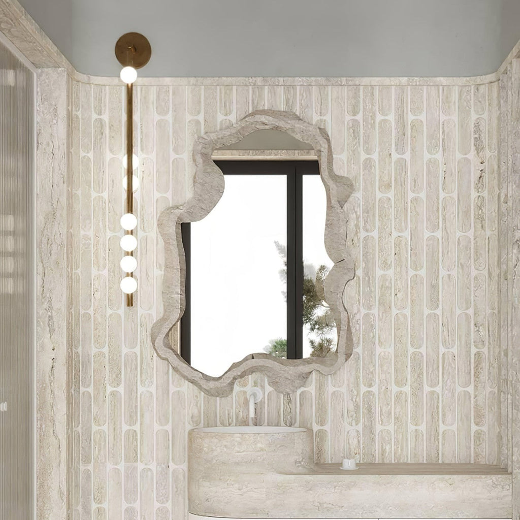 Brass Glass Tube Wall Light - 3 Heads Size: Dia 12cm x... Brass, Hardwired Wall Sconce, detail 11