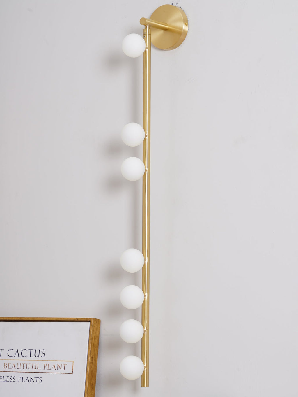 Brass Glass Tube Plug-In Wall Light, Plug-In Wall Sconce, detail 58