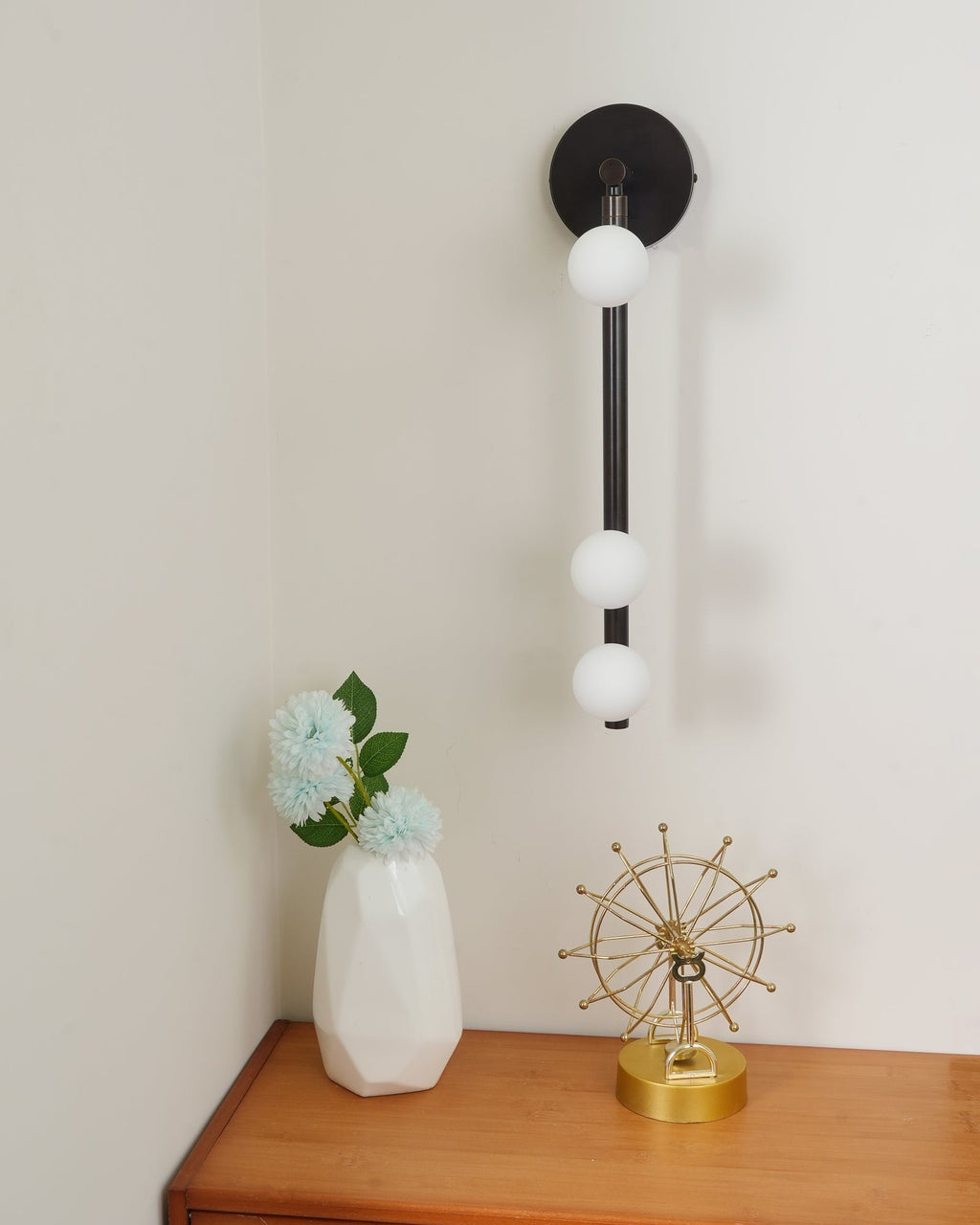 Brass Glass Tube Wall Light - 7 Heads A Φ 4.7 x H 39.4 Brass, Hardwired Wall Sconce, detail 70