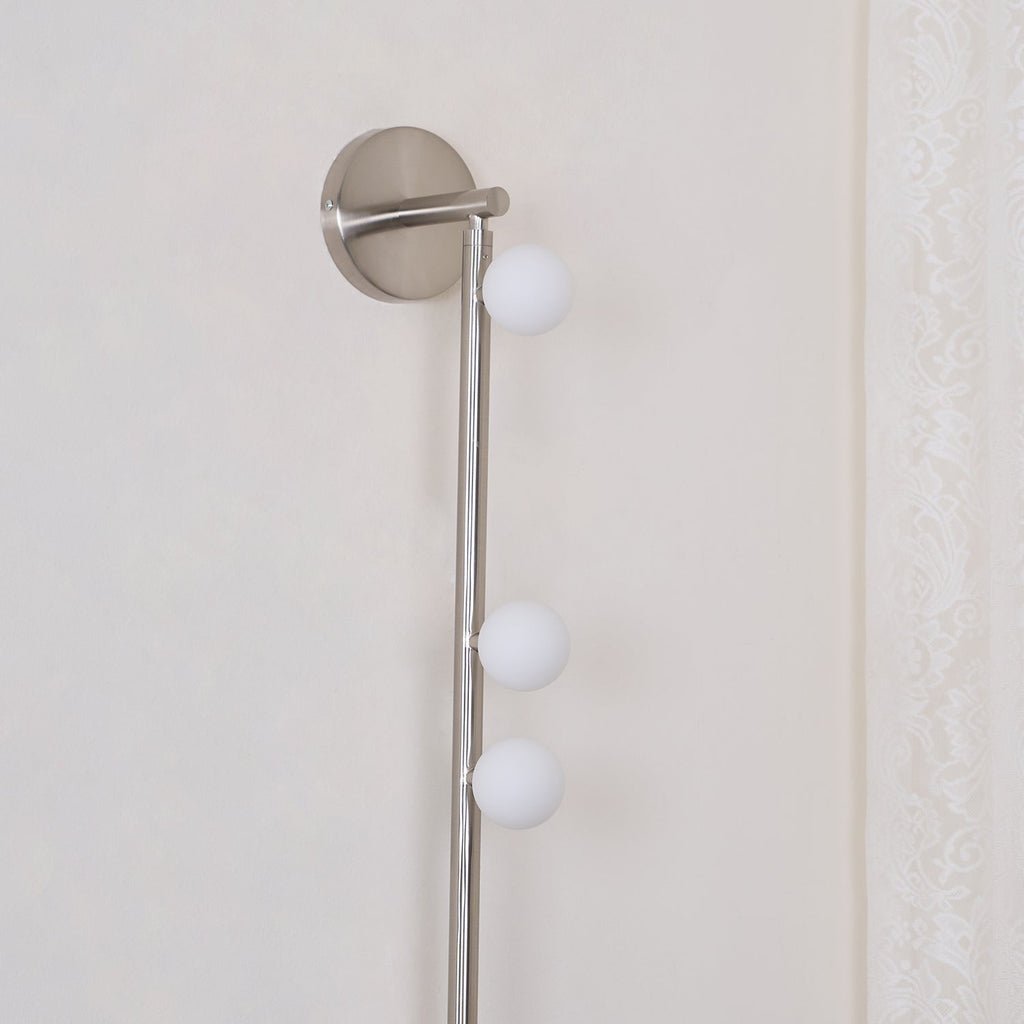 Brass Glass Tube Wall Light - 7 Heads A Φ 4.7 x H 39.4 Brass, Hardwired Wall Sconce, detail 79